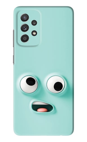 Silly Face Cartoon Samsung Galaxy A52 Back Skin Wrap