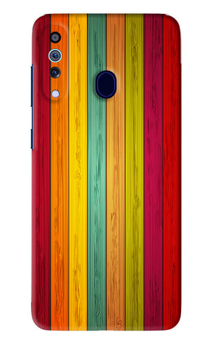 Multicolor Wooden Samsung Galaxy A60 Back Skin Wrap