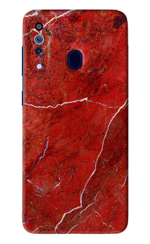 Red Marble Design Samsung Galaxy A60 Back Skin Wrap