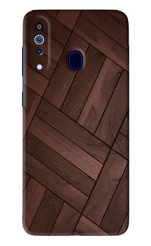 Wooden Texture Design Samsung Galaxy A60 Back Skin Wrap