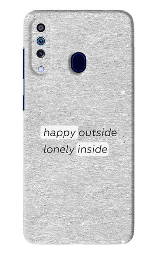 Happy Outside Lonely Inside Samsung Galaxy A60 Back Skin Wrap