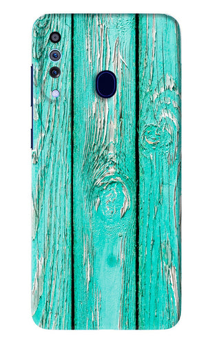 Blue Wood Samsung Galaxy A60 Back Skin Wrap
