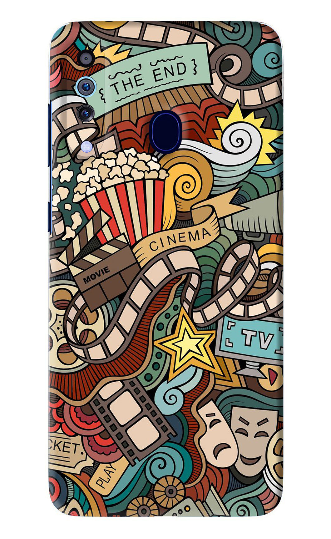 Cinema Abstract Samsung Galaxy A60 Back Skin Wrap
