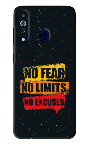 No Fear No Limits No Excuses Samsung Galaxy A60 Back Skin Wrap