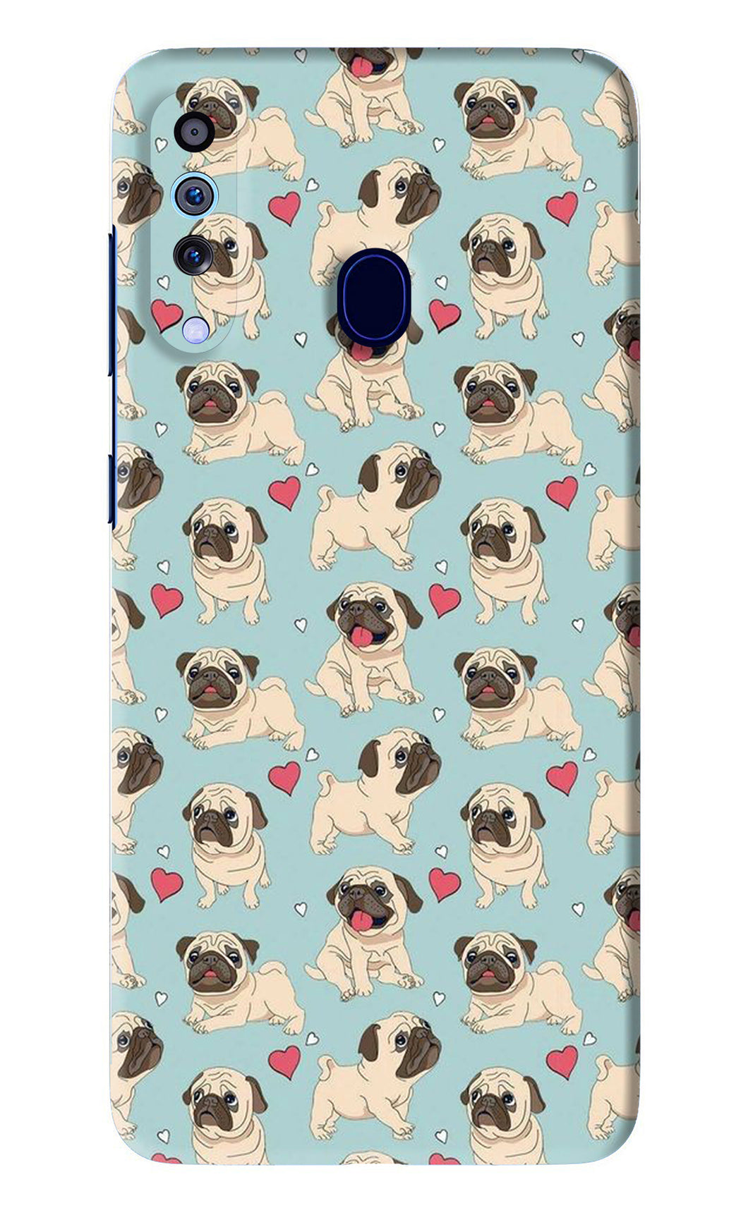 Pug Dog Samsung Galaxy A60 Back Skin Wrap