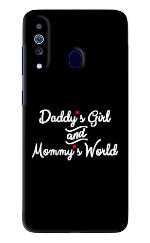 Daddy's Girl and Mommy's World Samsung Galaxy A60 Back Skin Wrap
