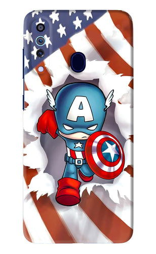 Captain America Samsung Galaxy A60 Back Skin Wrap