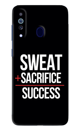 Sweat Sacrifice Success Samsung Galaxy A60 Back Skin Wrap