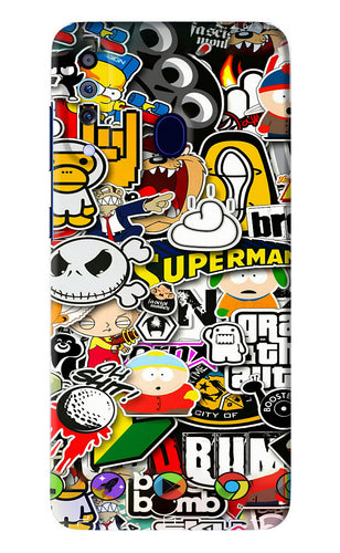 Sticker Bomb Samsung Galaxy A60 Back Skin Wrap