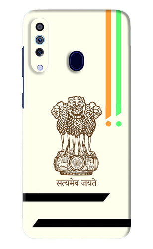 Satyamev Jayate Brown Logo Samsung Galaxy A60 Back Skin Wrap