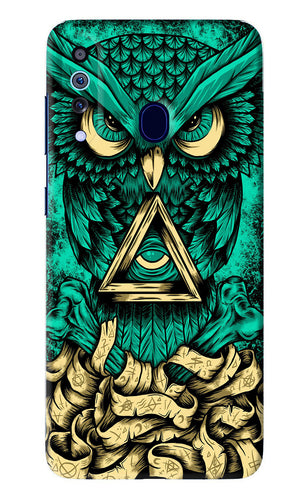 Green Owl Samsung Galaxy A60 Back Skin Wrap