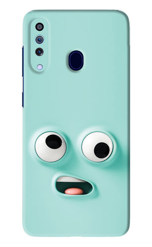 Silly Face Cartoon Samsung Galaxy A60 Back Skin Wrap