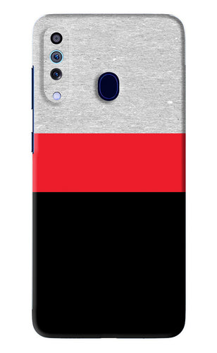 Tri Color Pattern Samsung Galaxy A60 Back Skin Wrap