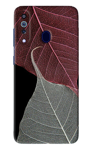 Leaf Pattern Samsung Galaxy A60 Back Skin Wrap