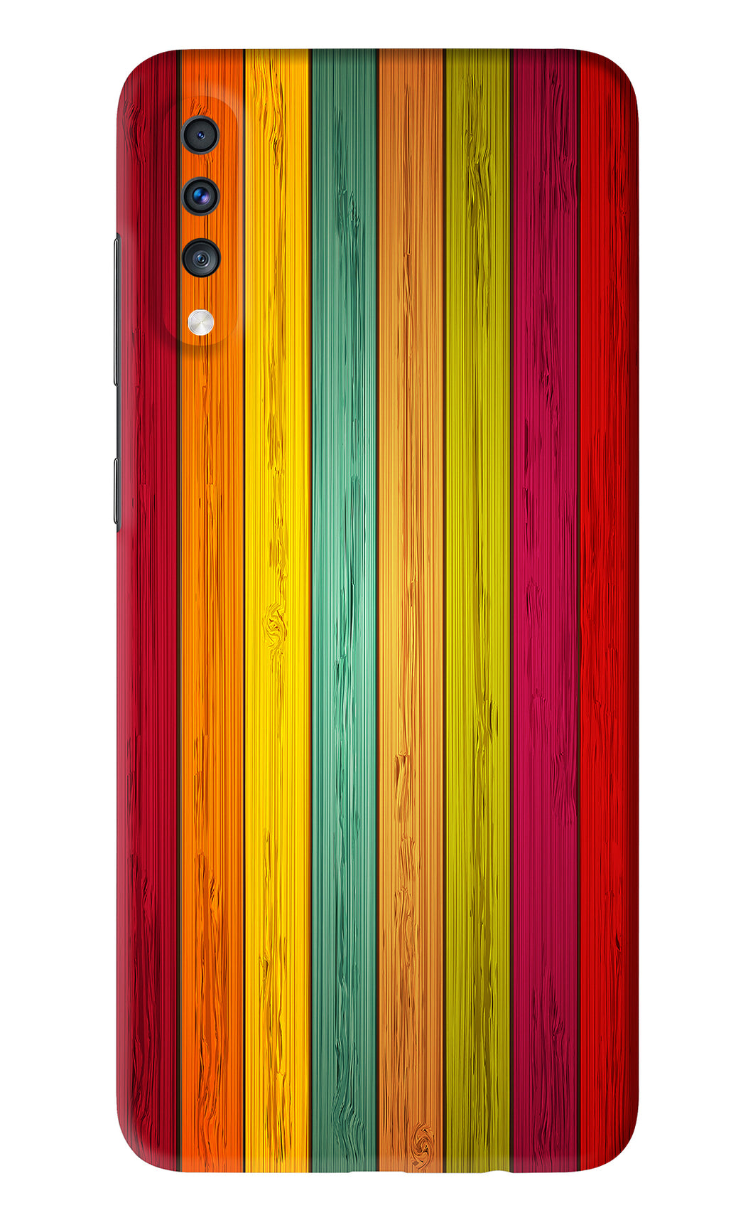 Multicolor Wooden Samsung Galaxy A70 Back Skin Wrap