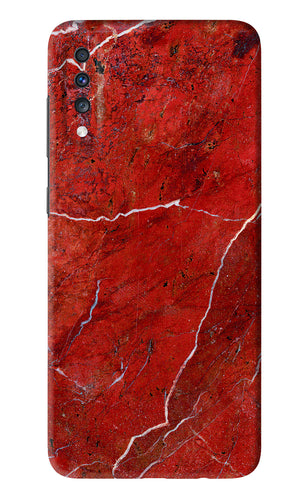 Red Marble Design Samsung Galaxy A70 Back Skin Wrap
