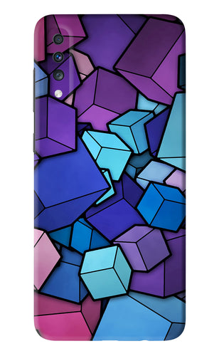 Cubic Abstract Samsung Galaxy A70 Back Skin Wrap