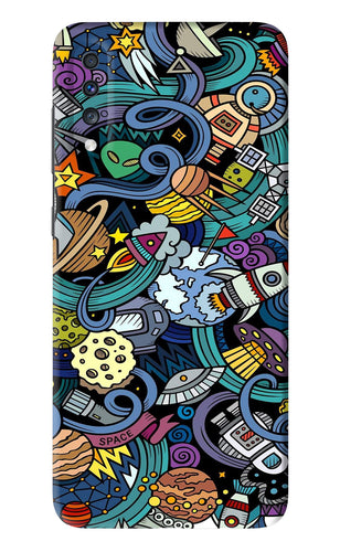 Space Abstract Samsung Galaxy A70 Back Skin Wrap