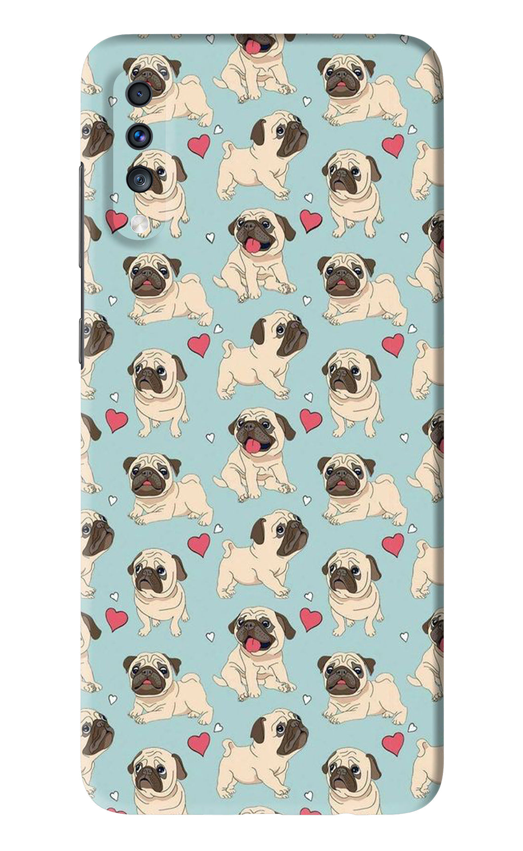 Pug Dog Samsung Galaxy A70 Back Skin Wrap