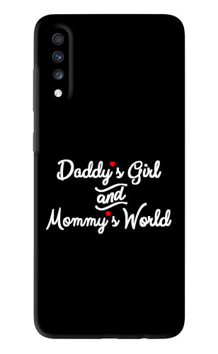 Daddy's Girl and Mommy's World Samsung Galaxy A70 Back Skin Wrap