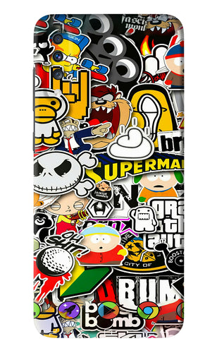 Sticker Bomb Samsung Galaxy A70 Back Skin Wrap