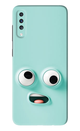 Silly Face Cartoon Samsung Galaxy A70 Back Skin Wrap