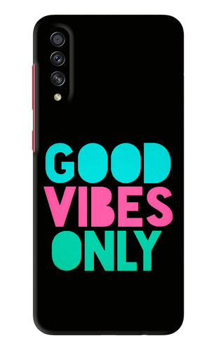 Quote Good Vibes Only Samsung Galaxy A70S Back Skin Wrap