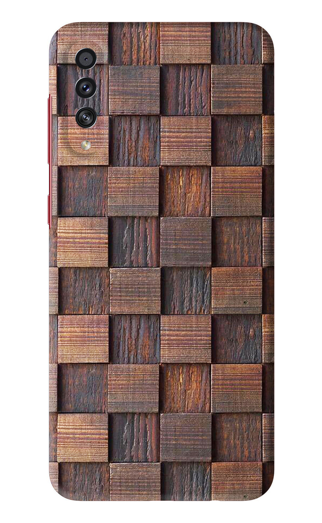 Wooden Cube Design Samsung Galaxy A70S Back Skin Wrap