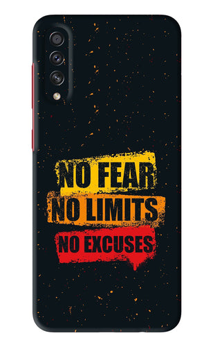 No Fear No Limits No Excuses Samsung Galaxy A70S Back Skin Wrap