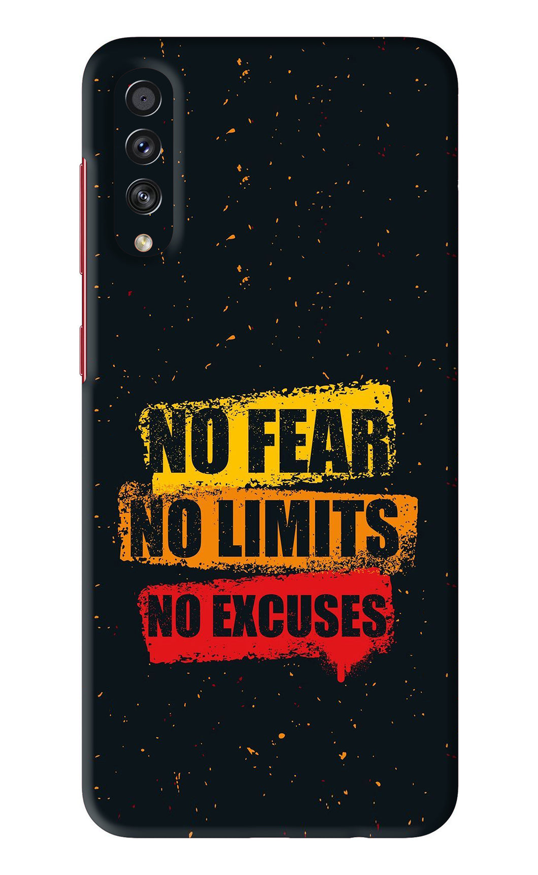 No Fear No Limits No Excuses Samsung Galaxy A70S Back Skin Wrap