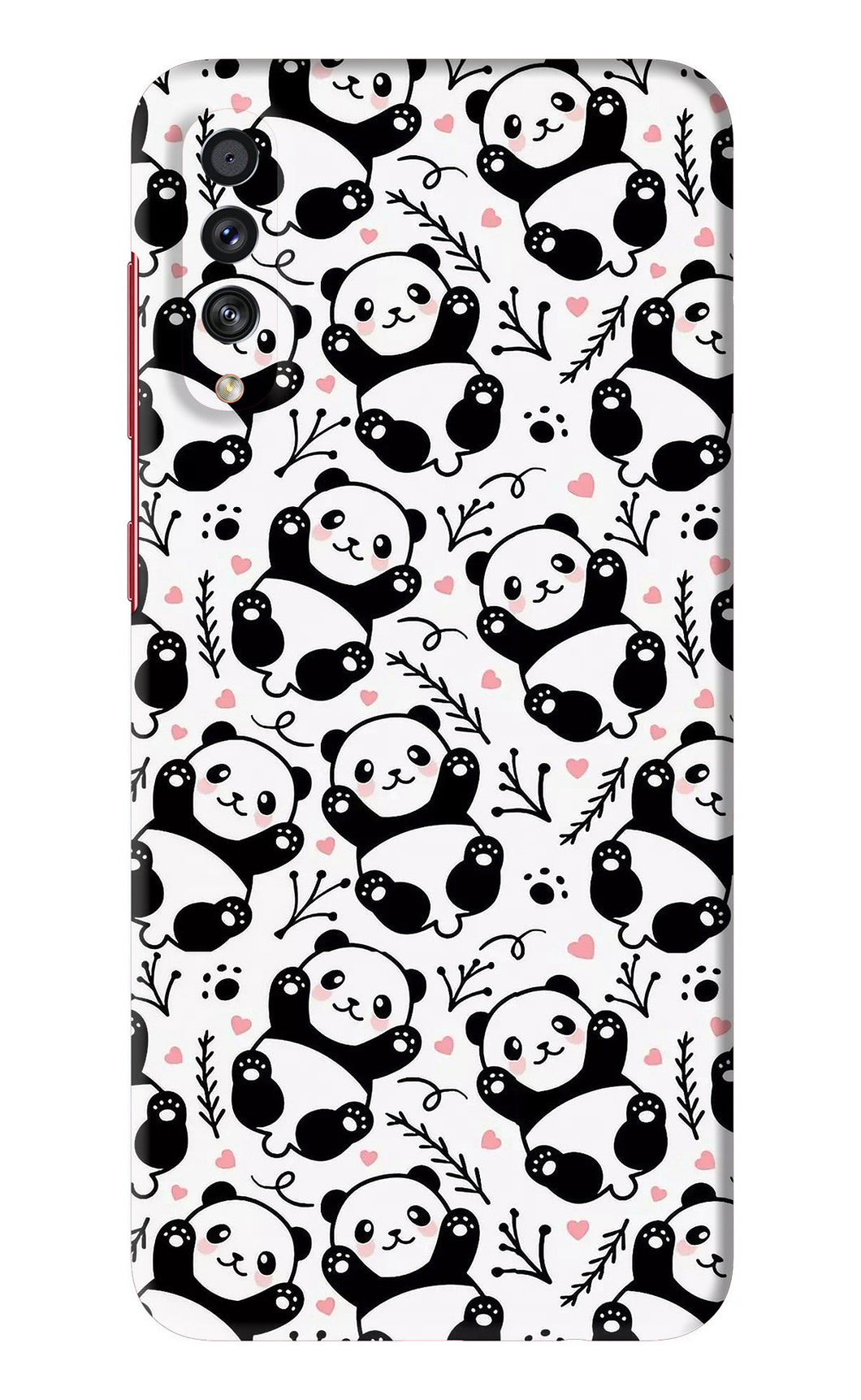 Cute Panda Samsung Galaxy A70S Back Skin Wrap