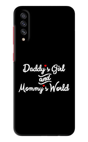 Daddy's Girl and Mommy's World Samsung Galaxy A70S Back Skin Wrap