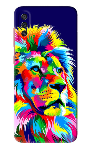 Vector Art Lion Samsung Galaxy A70S Back Skin Wrap