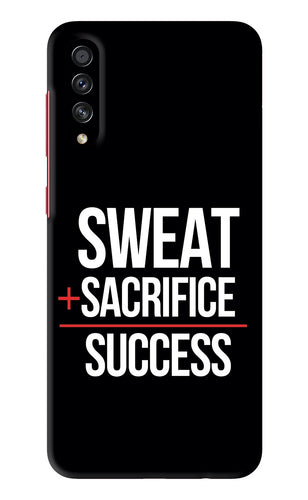 Sweat Sacrifice Success Samsung Galaxy A70S Back Skin Wrap