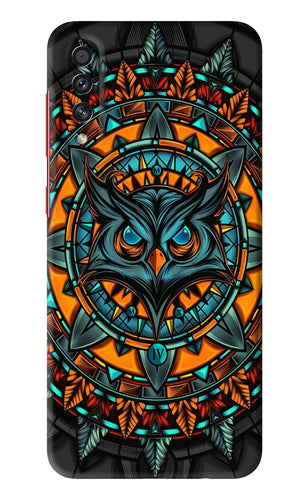 Angry Owl Art Samsung Galaxy A70S Back Skin Wrap