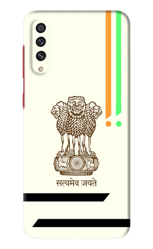 Satyamev Jayate Brown Logo Samsung Galaxy A70S Back Skin Wrap