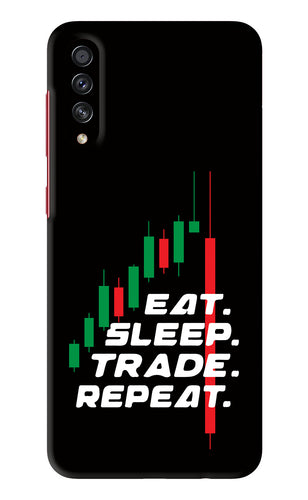 Eat Sleep Trade Repeat Samsung Galaxy A70S Back Skin Wrap