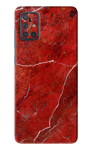 Red Marble Design Samsung Galaxy A71 Back Skin Wrap