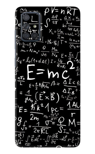 Physics Albert Einstein Formula Samsung Galaxy A71 Back Skin Wrap