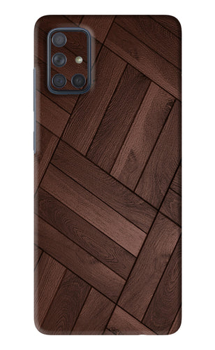 Wooden Texture Design Samsung Galaxy A71 Back Skin Wrap