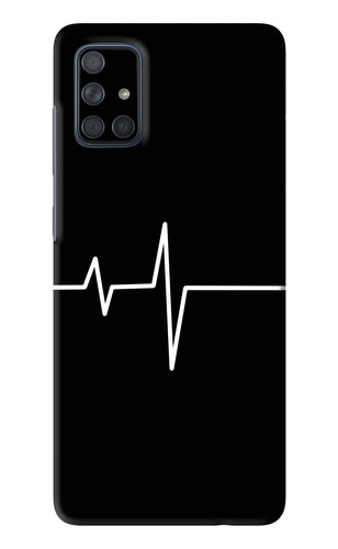 Heart Beats Samsung Galaxy A71 Back Skin Wrap