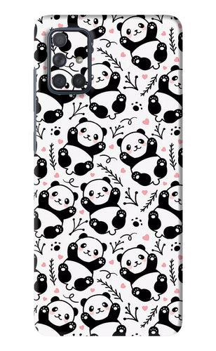 Cute Panda Samsung Galaxy A71 Back Skin Wrap