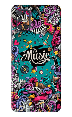 Music Graffiti Samsung Galaxy A71 Back Skin Wrap