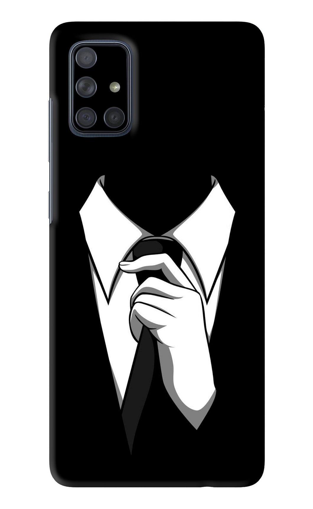 Black Tie Samsung Galaxy A71 Back Skin Wrap