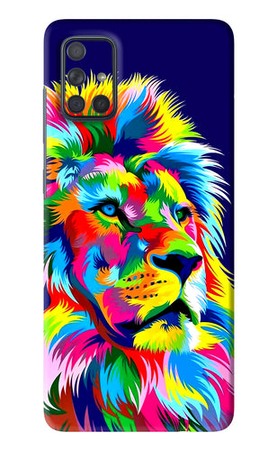 Vector Art Lion Samsung Galaxy A71 Back Skin Wrap