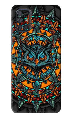 Angry Owl Art Samsung Galaxy A71 Back Skin Wrap