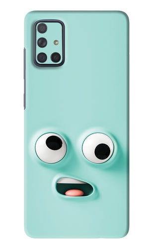 Silly Face Cartoon Samsung Galaxy A71 Back Skin Wrap