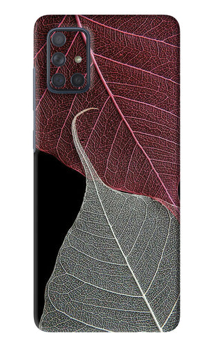 Leaf Pattern Samsung Galaxy A71 Back Skin Wrap