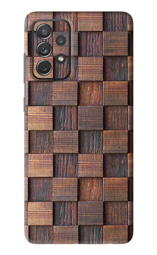 Wooden Cube Design Samsung Galaxy A72 Back Skin Wrap