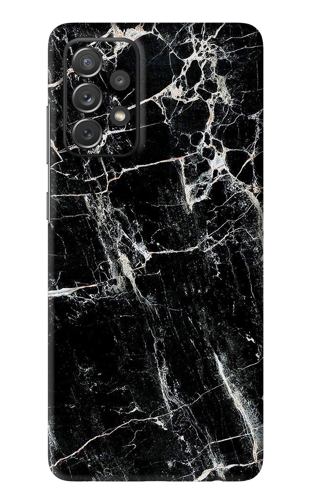 Black Marble Texture 1 Samsung Galaxy A72 Back Skin Wrap